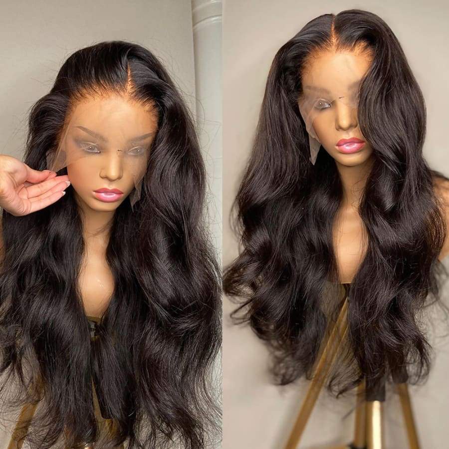 PRE-PLUCKED BODY WAVE HUMAN HAIR LACE FRONT WIG