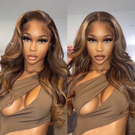 【BIG SALE】HD Lace SUPER Pre-plucked Highlight Body Wave Wig