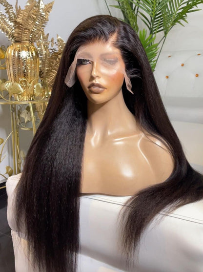 【BIG SALE】NEW “SUPER Pre-plucked HD Lace” Wig Yaki Straight