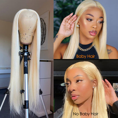 BLONDE 613 SILKY STRAIGHT LACE FRONT HUMAN HAIR LACE WIG