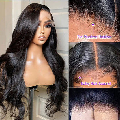 SUPER Pre-plucked Long Body Wave Hair 360 Lace Front Wig