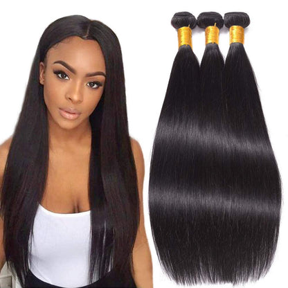 100% Virgin Human Hair Bundles 10-26 Inches 3 Bundles Straight/Body Wave