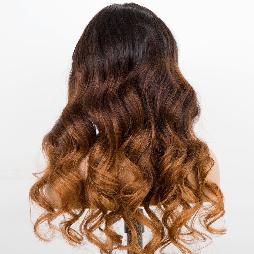Highlight Ombre Body Wave PRE-PLUCKED LACE FRONT HUMAN HAIR WIG