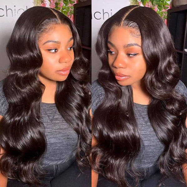HD LACE 13x6 Deep Parting Preplucked Virgin Hair Lace Front Wig Body Wave