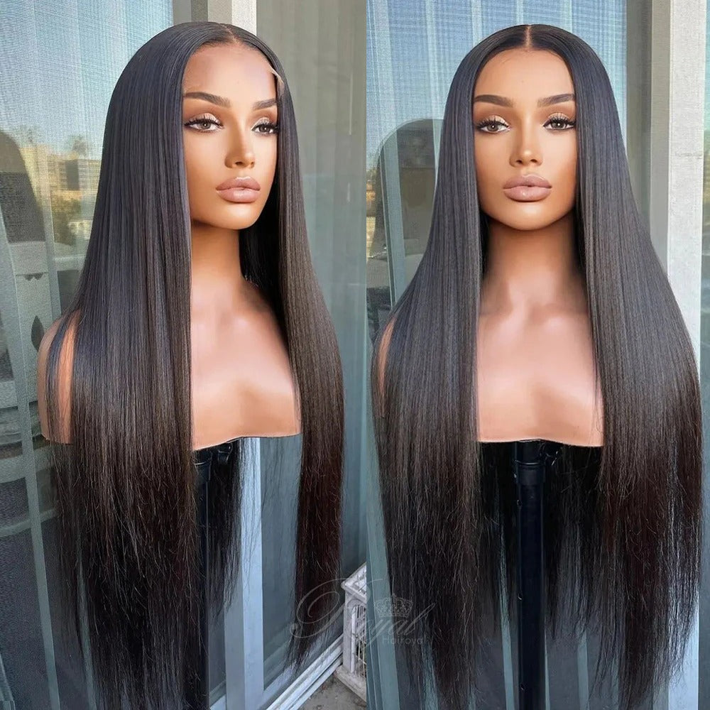 SUPER Pre-plucked Long Straight Hair 360 Lace Front Wig