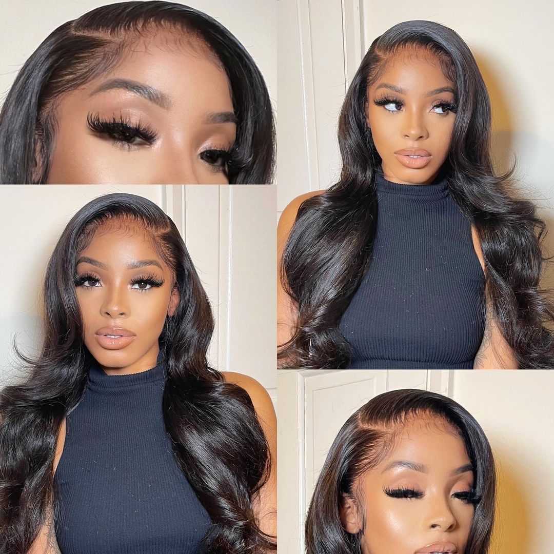 HD LACE 13x6 Deep Parting Preplucked Virgin Hair Lace Front Wig Body Wave