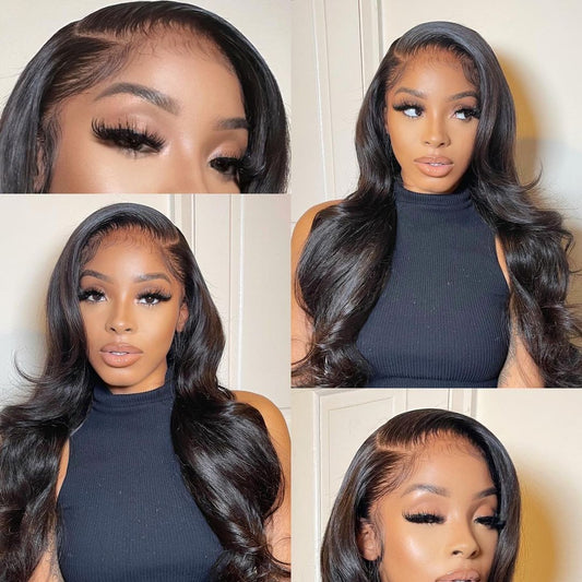 HD LACE 13x6 Deep Parting Preplucked Virgin Hair Lace Front Wig Body Wave