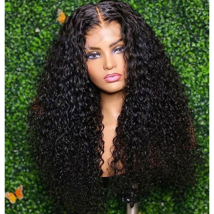 13x4 PRE-PLUCKED CURLY LACE FRONT WIG FAKE SCALP