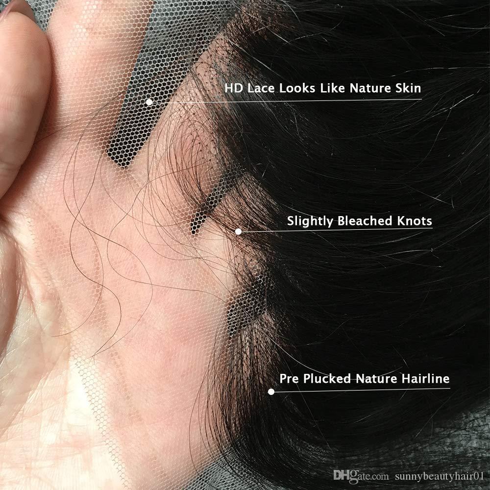 Lace Closure Frontal HD Swiss Lace Closure Pure-Hand Tied