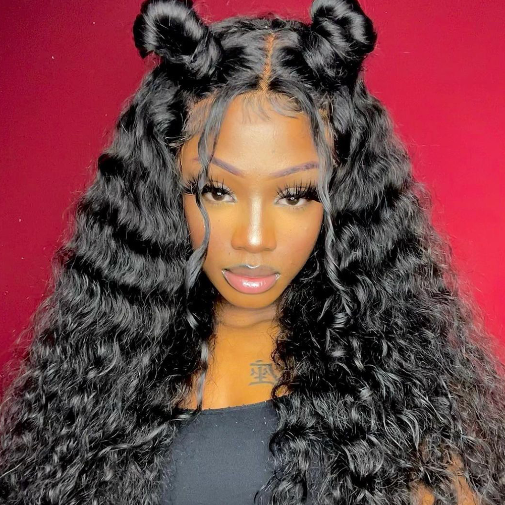 SUPER Pre-plucked Long Water Wave Hair 360 Lace Front Wig