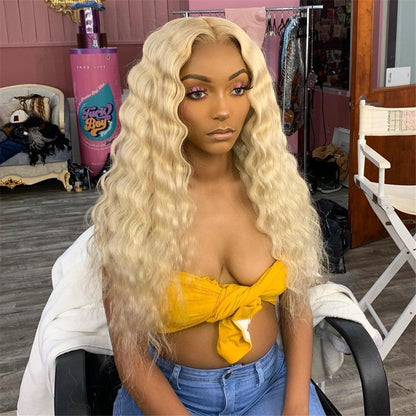 BLONDE 613 LOOSE WAVE LACE FRONT HUMAN HAIR LACE WIG