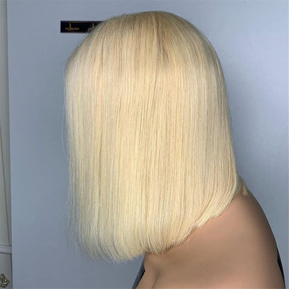 BLONDE 613 STRAIGHT BOB LACE FRONT HUMAN HAIR LACE WIG