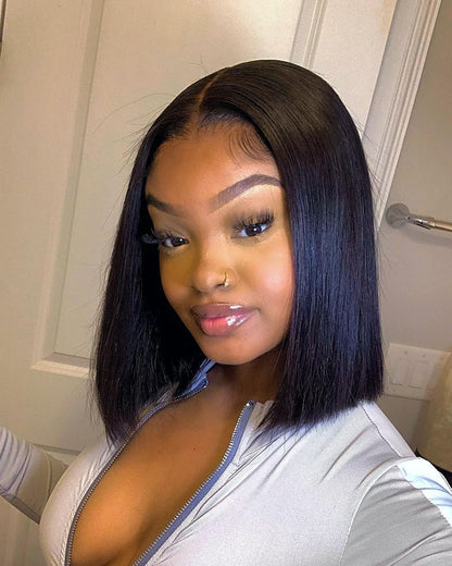 SUPER Pre-plucked Long Straight Hair Bob 360 Lace Front Wig