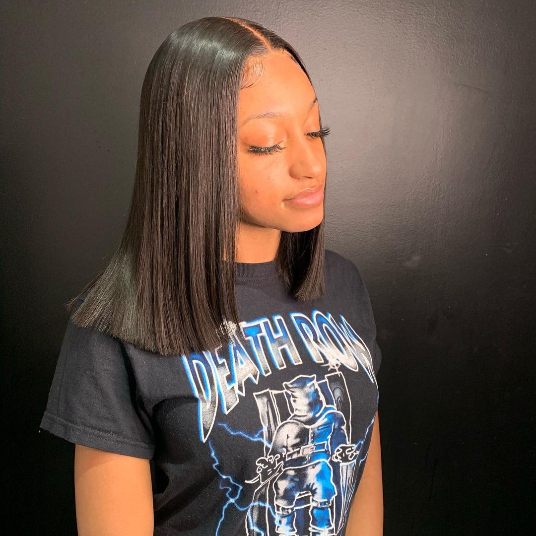 【DEAL】Straight Bob Preplucked Virgin Hair HD LACE 13X6 Lace Front Wig Fake Scalp