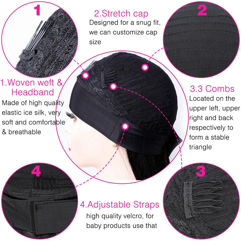Deep Wave Headband Wigs Glueless Human Hair Wigs
