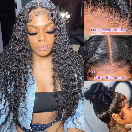 SUPER Pre-plucked Curly Hair 360 Lace Front Wig