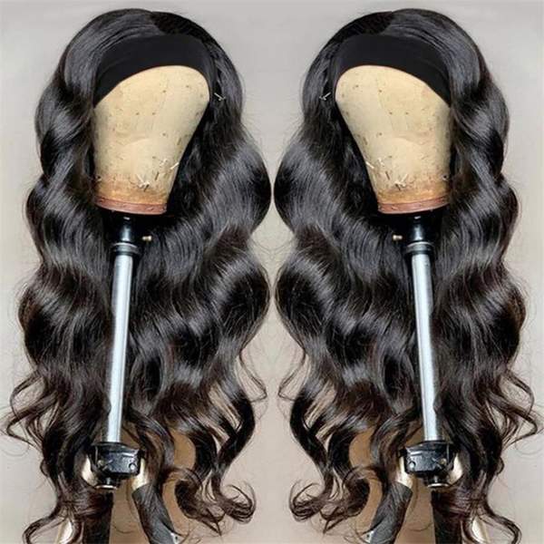 Body Wave Headband Wigs Glueless Human Hair Wigs