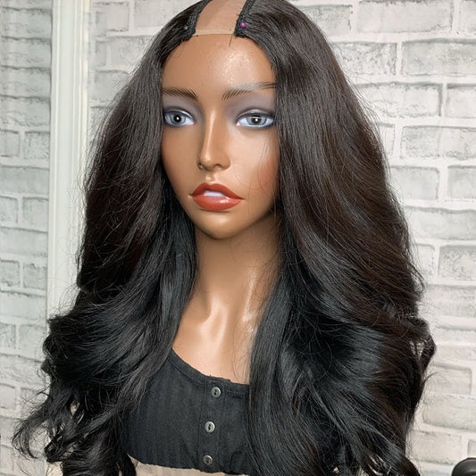 U Part Glueless Body Wave Human Hair Wig