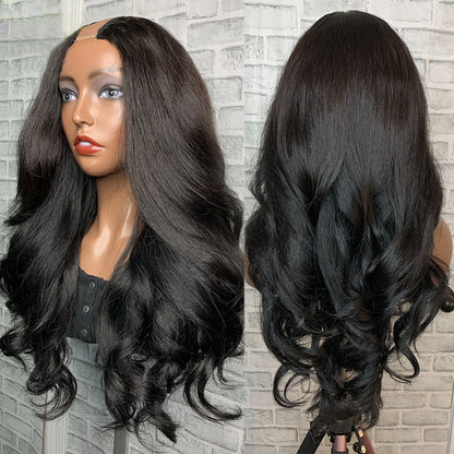 U Part Glueless Body Wave Human Hair Wig