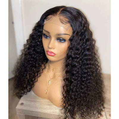 PRE-PLUCKED CURLY SWISS LACE 5X5 LACE CLOSURE WIG