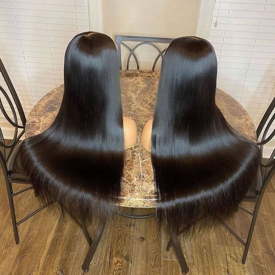 PRE-PLUCKED STRAIGHT SWISS LACE 5X5 LACE CLOSURE WIG