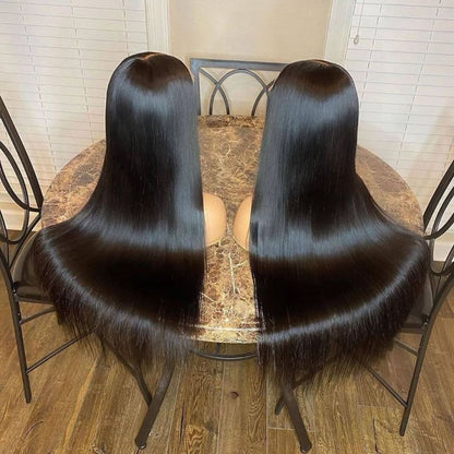 PRE-PLUCKED STRAIGHT SWISS LACE 5X5 LACE CLOSURE WIG