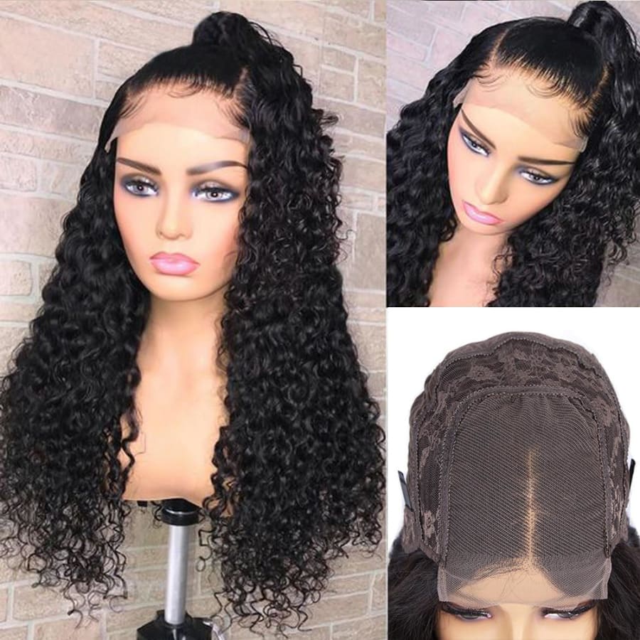PRE-PLUCKED WATER WAVE SWISS LACE 5X5 LACE CLOSURE WIG