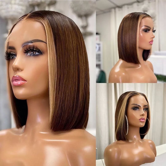 【BIG SALE】HD Lace SUPER Pre-plucked Highlight Blonde Bob Wig