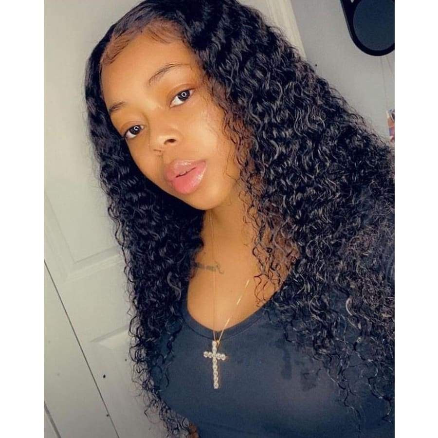 Water Wave Preplucked Virgin Hair 360 Lace Front Wig Fake 