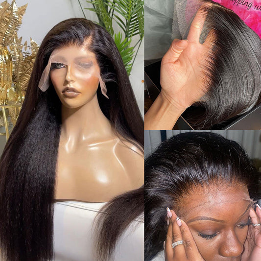 【BIG SALE】NEW “SUPER Pre-plucked HD Lace” Wig Yaki Straight